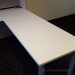 Blonde U/C Suite Desk with Pigeon Hole Overhead and Storage